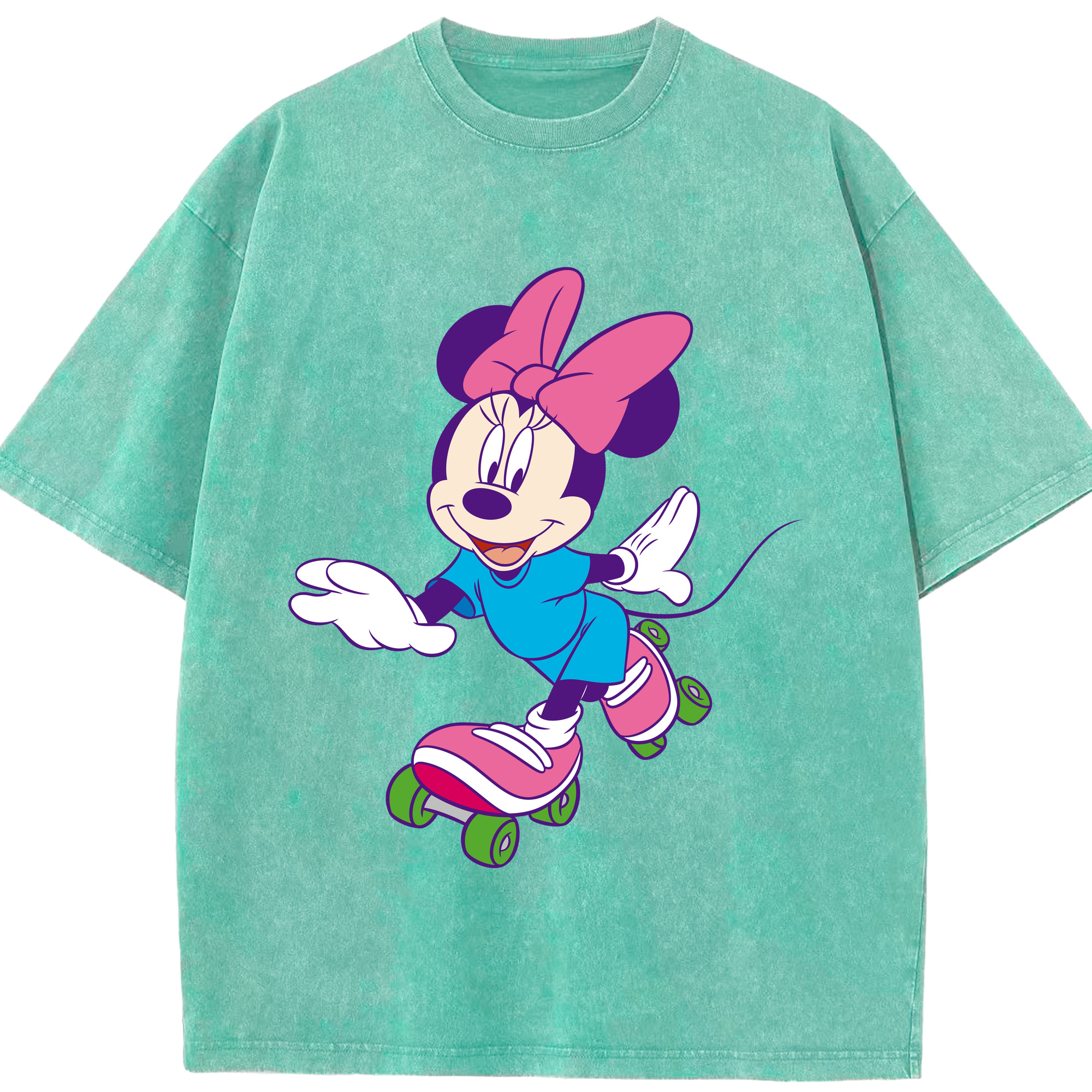 （画像用） ミッキーマウス Mickey Mouse 綿100% ヴィンテージ風 半袖Tシャツ（フロントプリント）